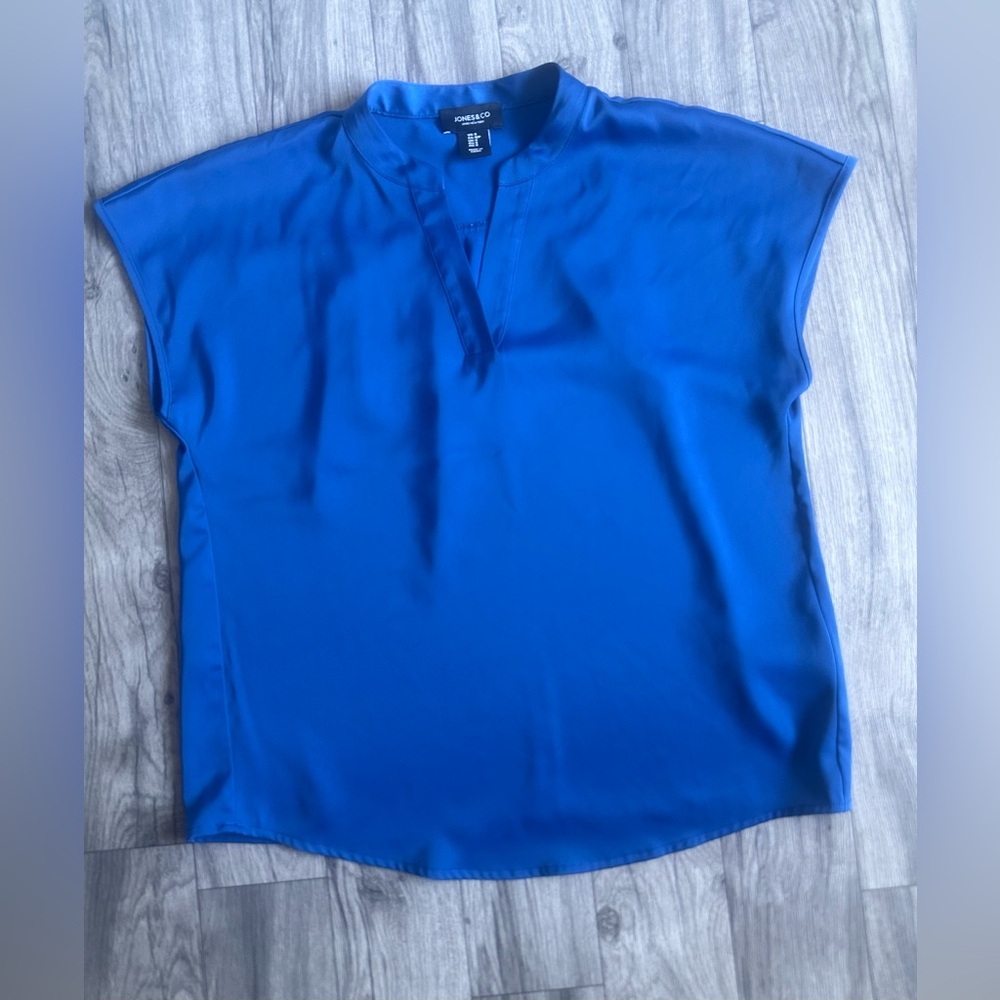 Jones New York‎ Vibrant Blue Blouse